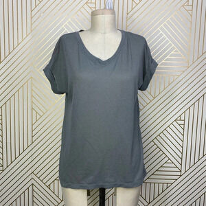 Sweaty Betty Ab Crunch V-Neck‎ T-Shirt Grey
